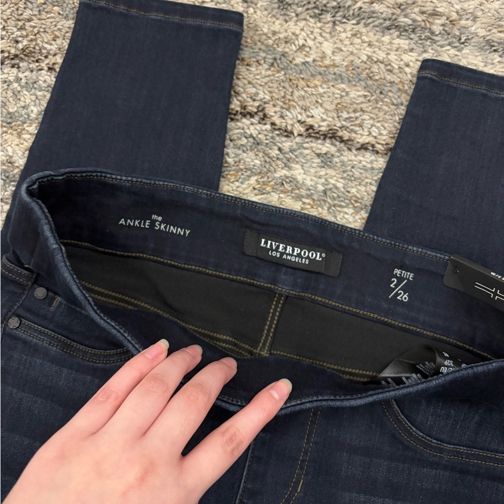 Liverpool Pull-On Ankle Skinny Jeans Sz 2/26P NWT | Liverpool Skinny Jeans NEW- - Picture 7 of 13